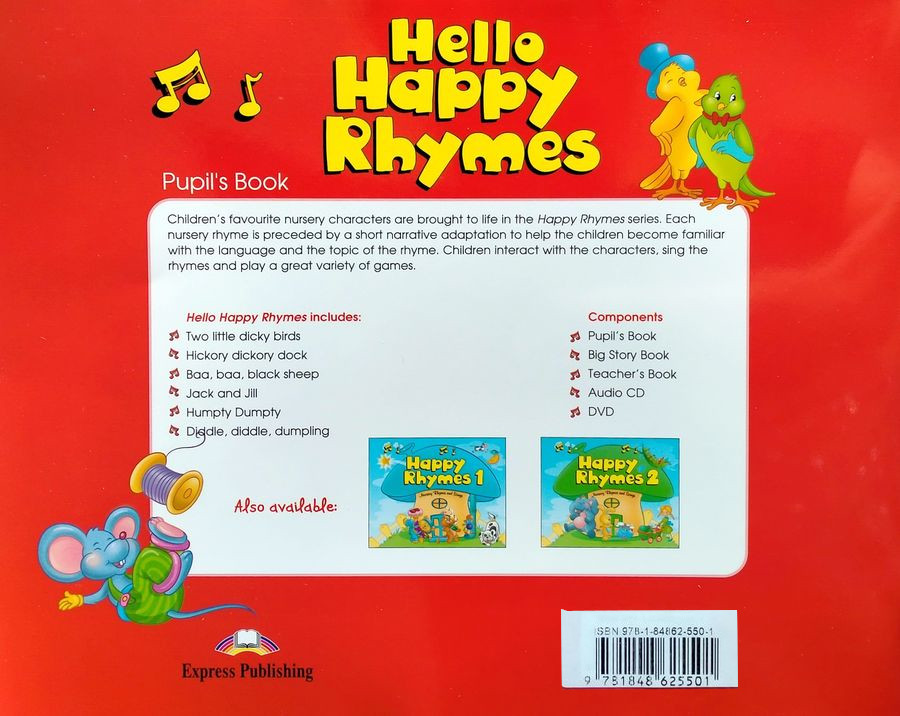Happy Rhymes  Hello Pupil's Book with Audio CD and DVD
