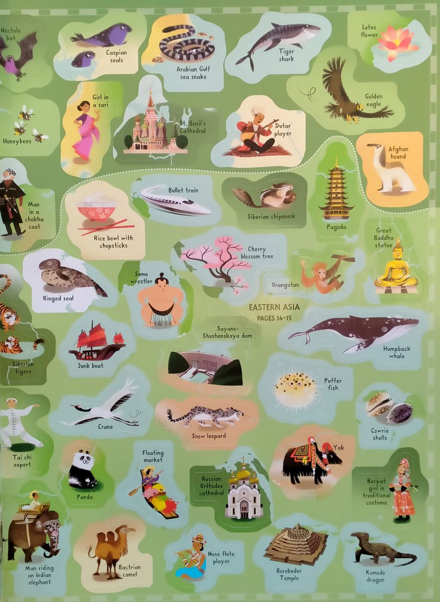 The Usborne Sticker Picture Atlas of the World