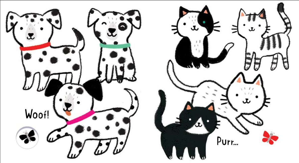 Usborne Baby's Black and White Books Animals