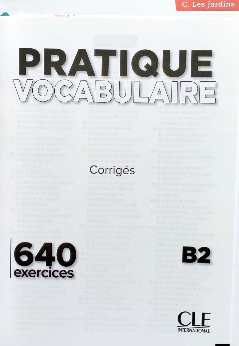 Pratique Vocabulaire B2 640 Exercices Livre + Corriges + Audio en ligne