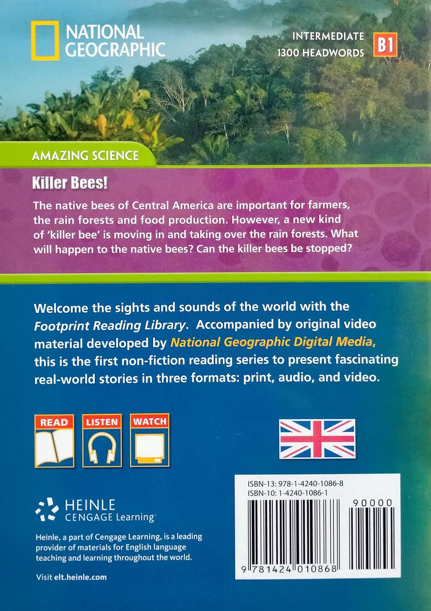 Footprint Reading Library 1300 Headwords Killer Bees with Multi-ROM (B1)