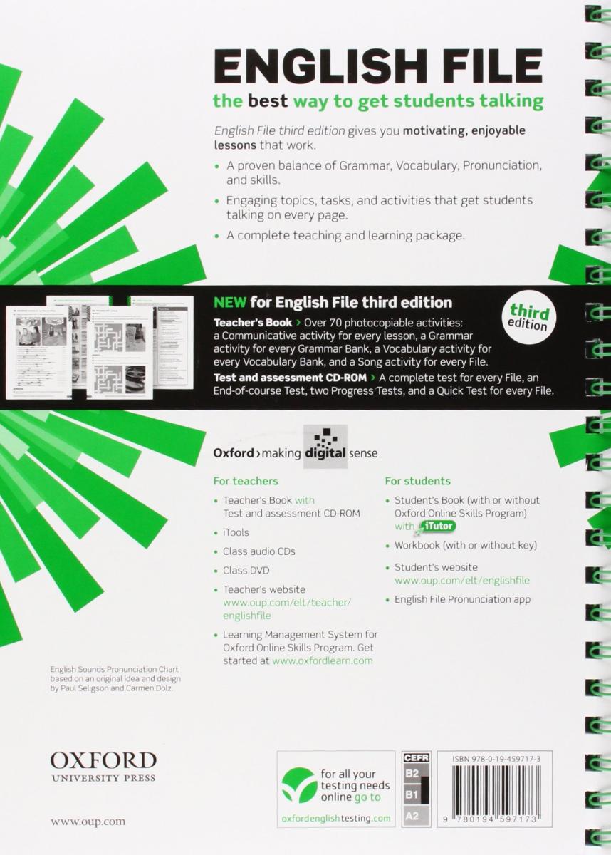 English File (3rd edition) Intermediate  Teacher's Book with Test and Assessment CD-ROM