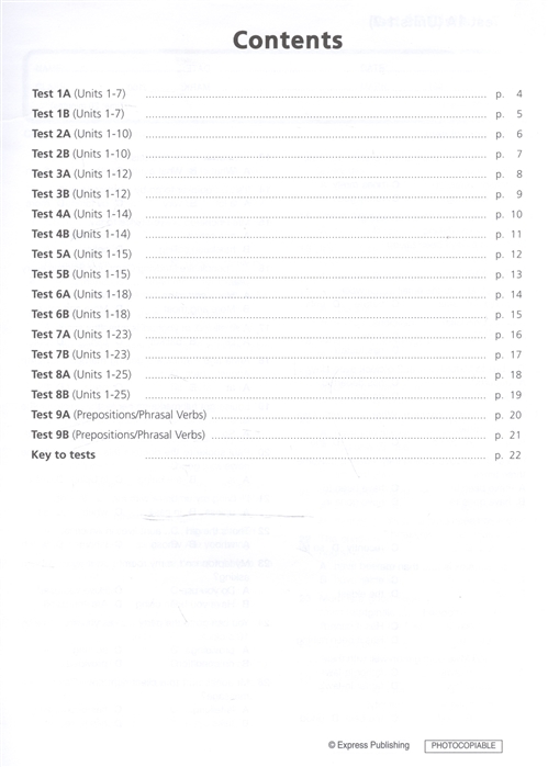 It's Grammar Time 4 Test Booklet