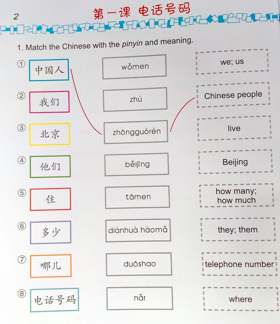 Easy Steps to Chinese for Kids 4a (English Edition) Workbook