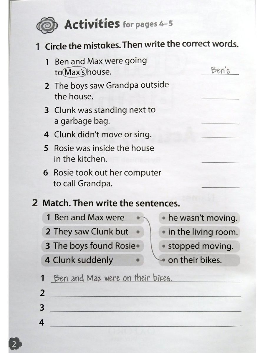 Oxford Read and Imagine 4 Clunk's Brain Activity Book