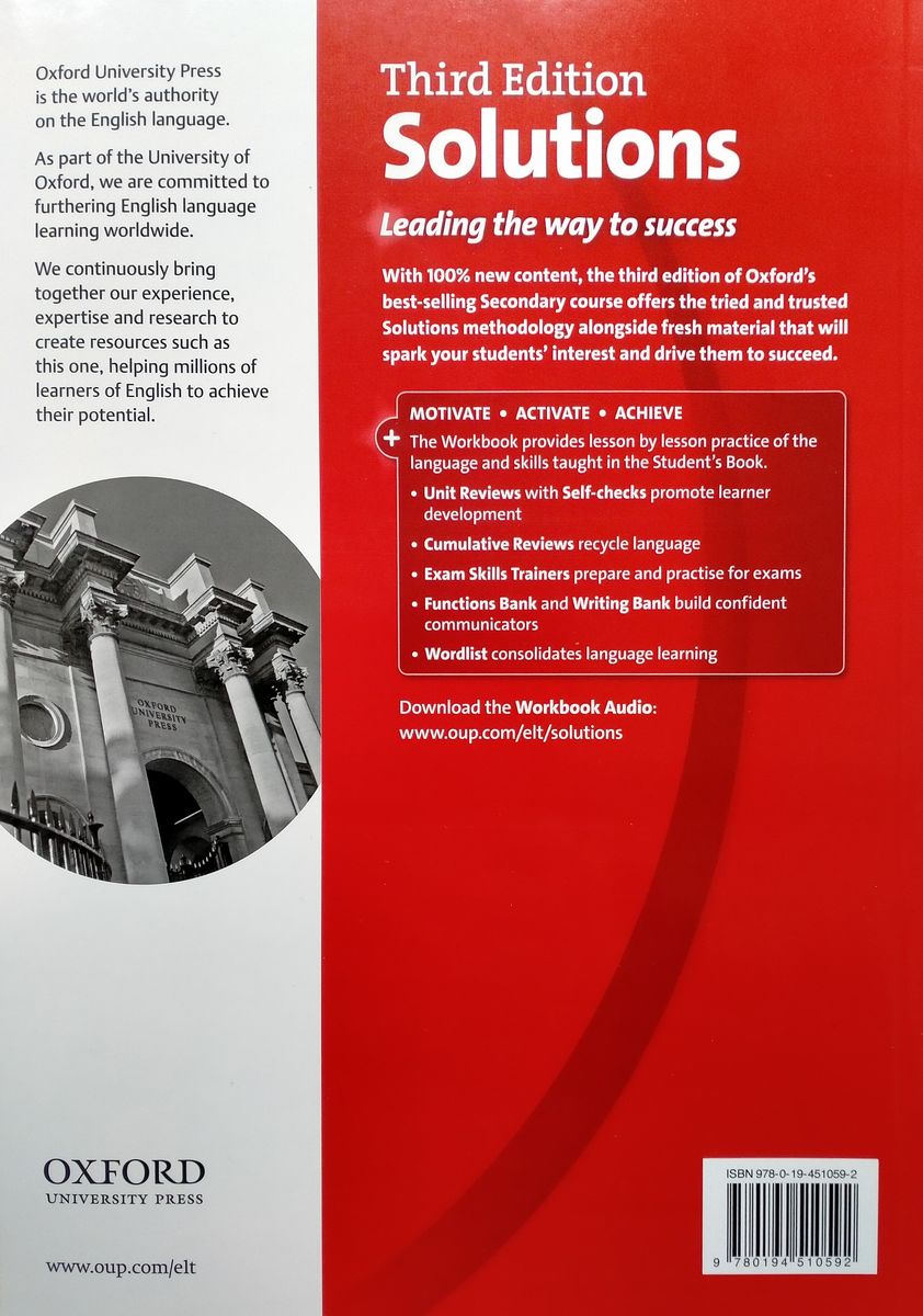 Solutions (3rd edition) Pre-Intermediate Workbook