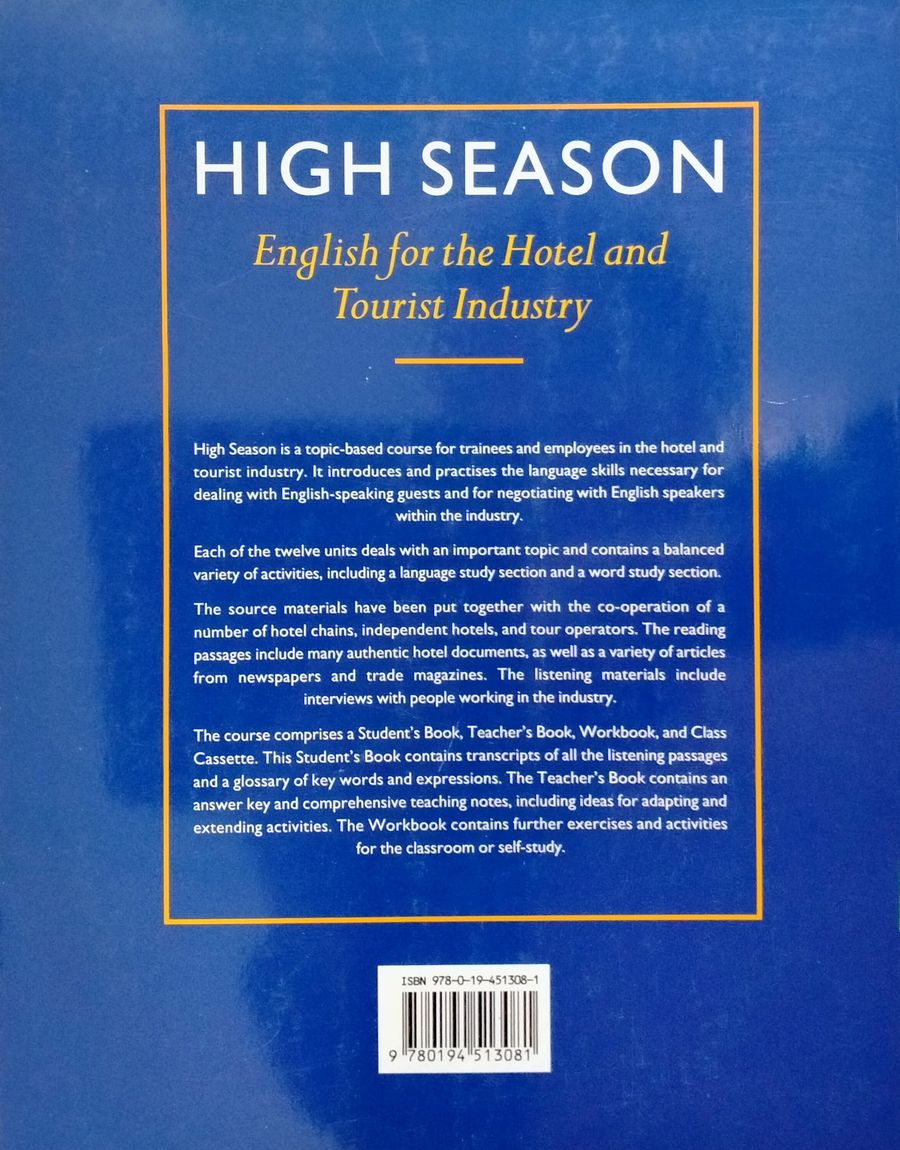 High Season Student's Book