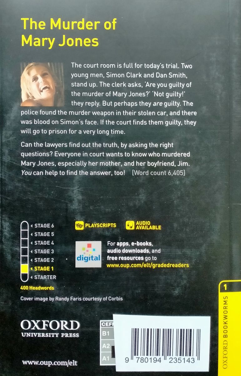 Oxford Bookworms Playscripts 1 The Murder of Mary Jones with Audio Download (access card inside)