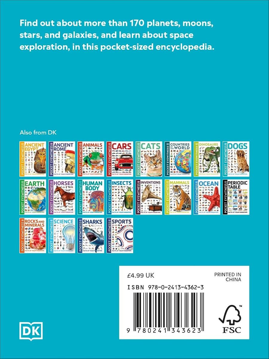 Pocket Eyewitness Space Facts at Your Fingertips