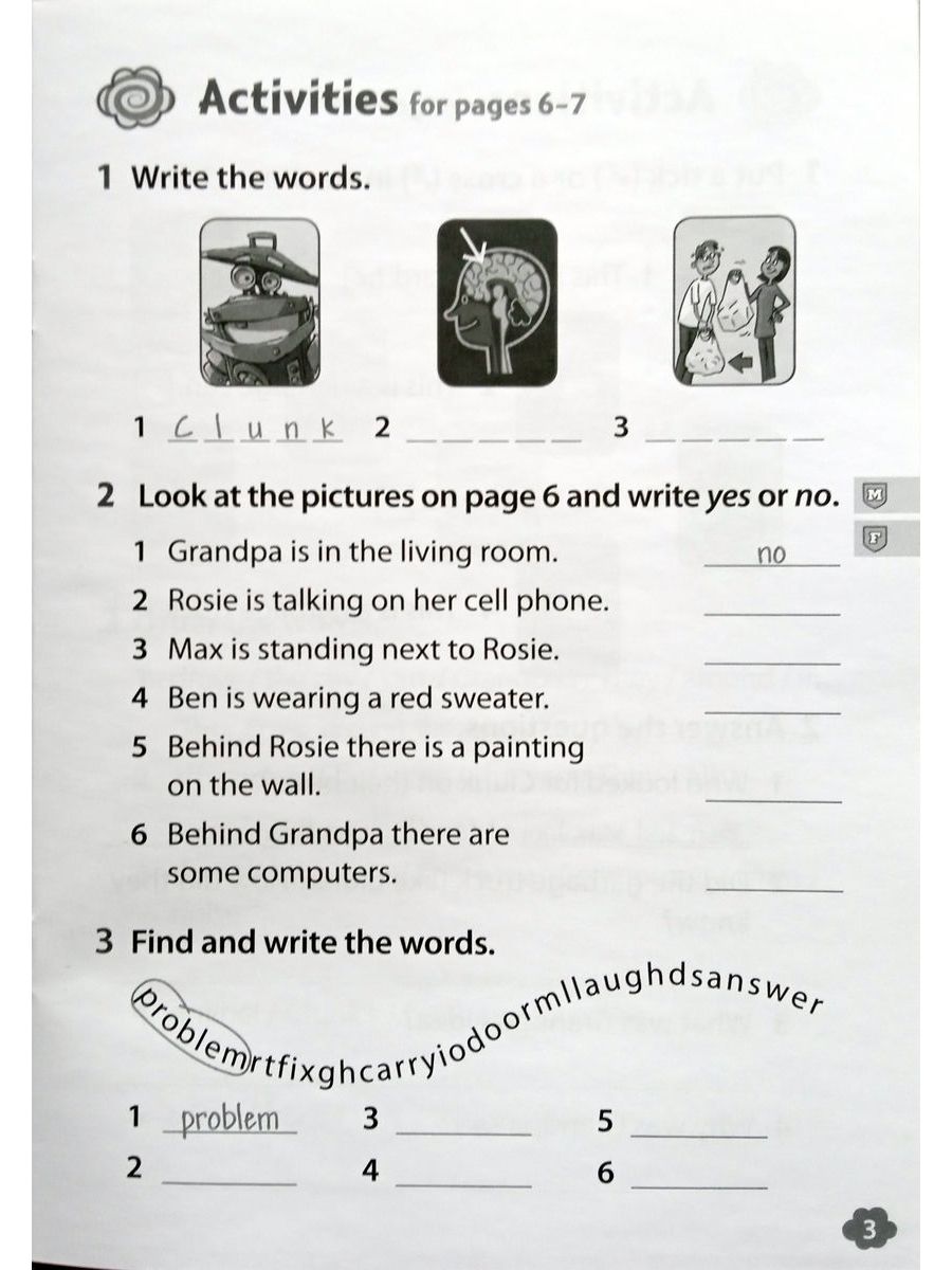 Oxford Read and Imagine 4 Clunk's Brain Activity Book