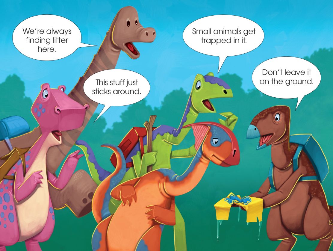 Usborne First Reading 3 Dinosaur Tales The Dinosaur Who Littered the Floor