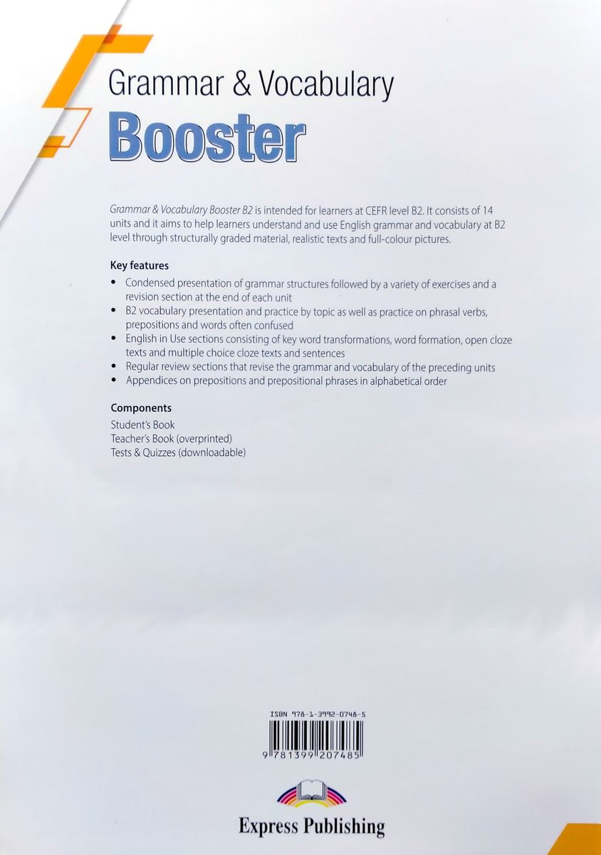 Grammar and Vocabulary Booster B2 Student's Book with Digibook