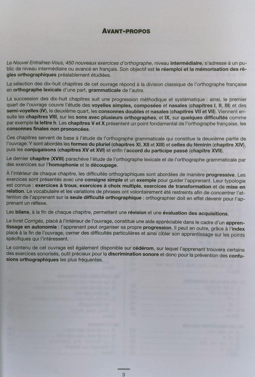 450 Orthographe Intermediaire Nouveaux Exercices