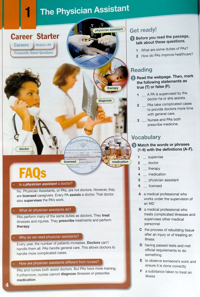 Career Paths Physician Assistant Teacher's Guide, Student's Book with Digibook and Online Audio