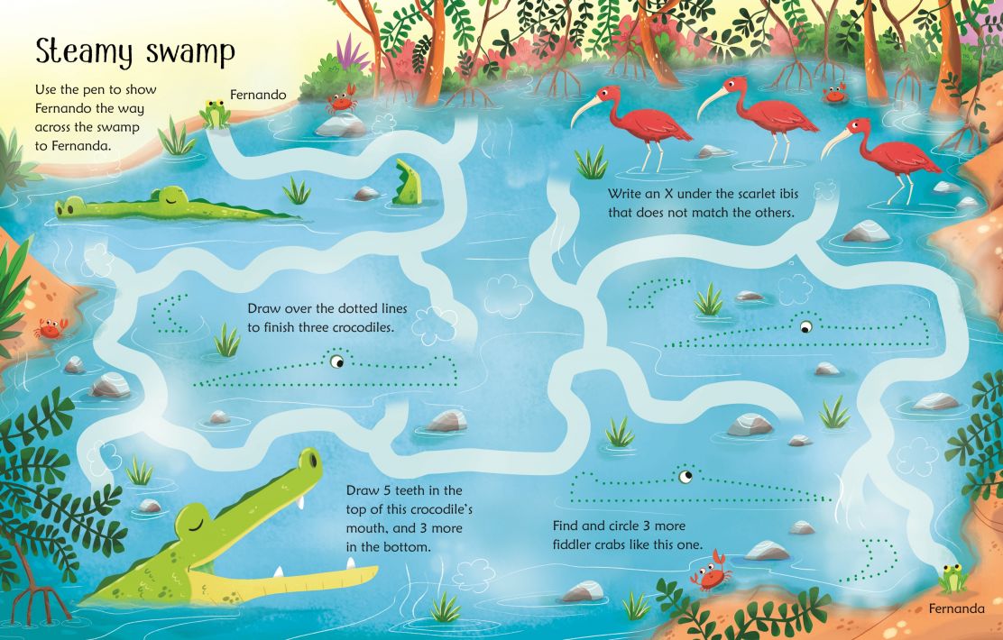Wipe-Clean Jungle Activities