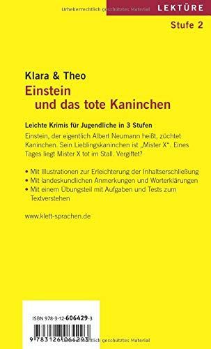 Leichte Krimis Fur Jugendliche in 3 Stufen: Einstein Und Das Tote Kaninchen - Buch MIT Mini-CD