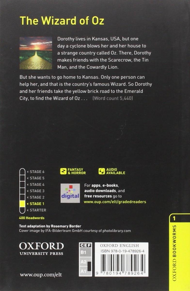Oxford Bookworms Library 1 The Wizard of Oz with Audio Download (access card inside)