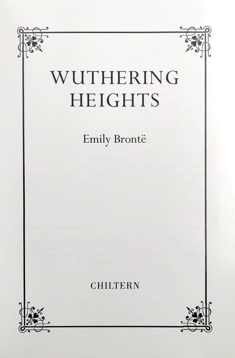 Wuthering Heights (Chiltern Classic)