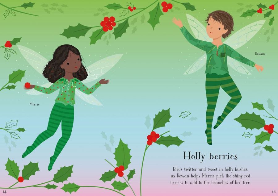 Usborne Little Sticker Dolly Dressing Christmas Fairy