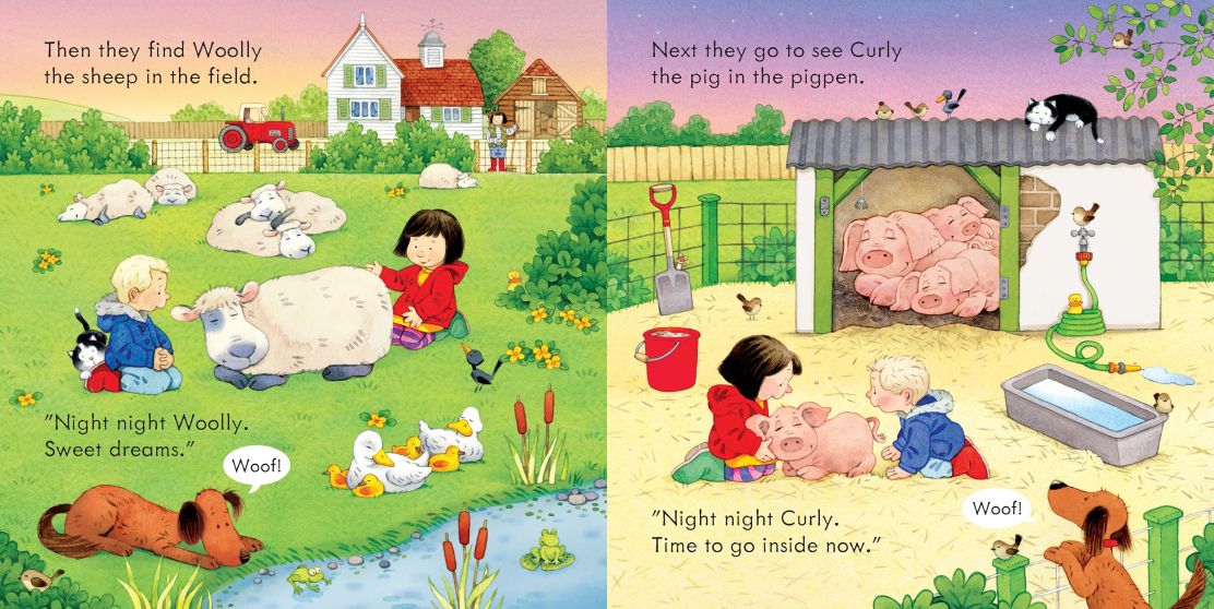Usborne Farmyard Tales Poppy and Sam's Bedtime