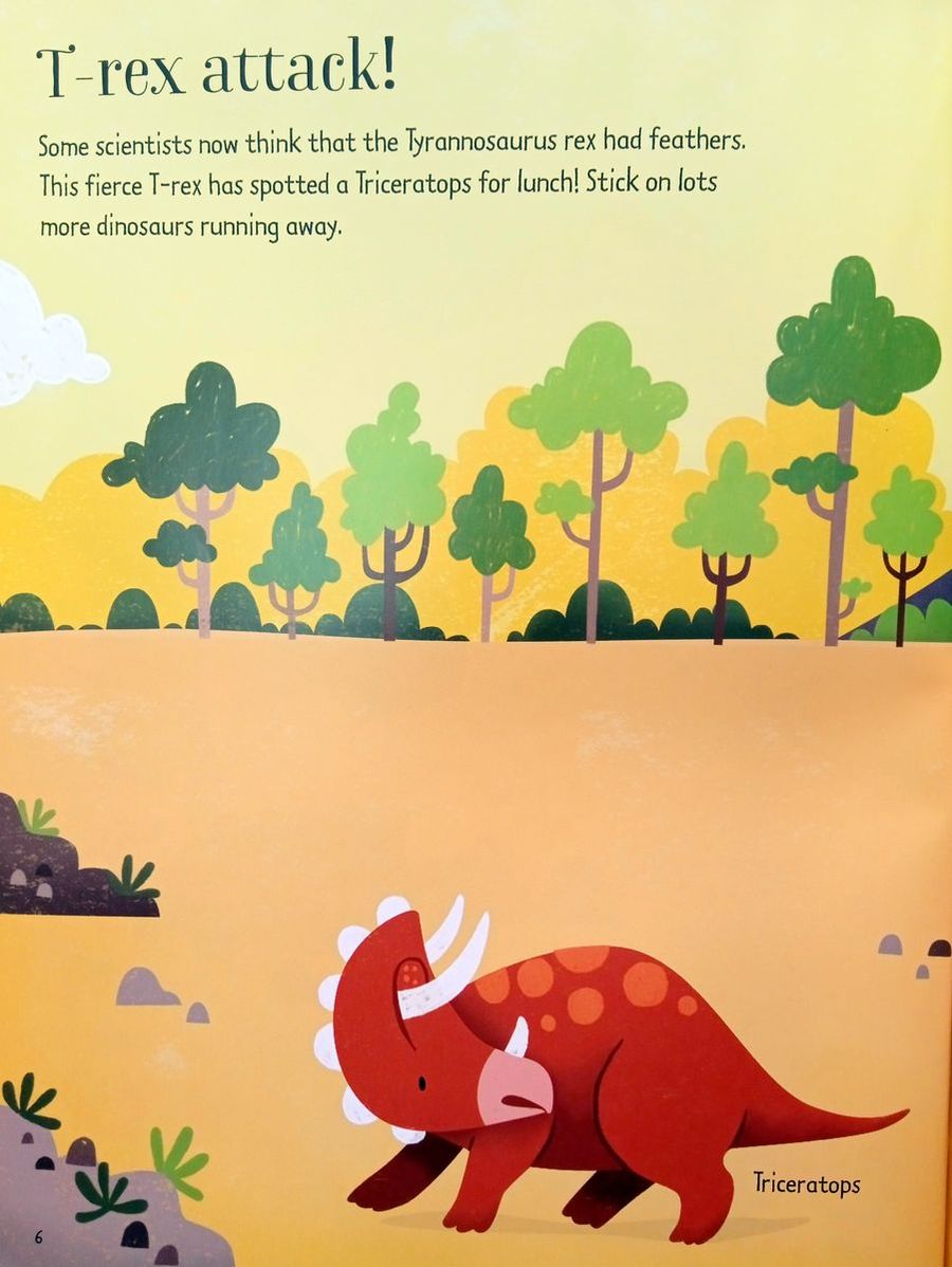 First Sticker Book Dinosaurs