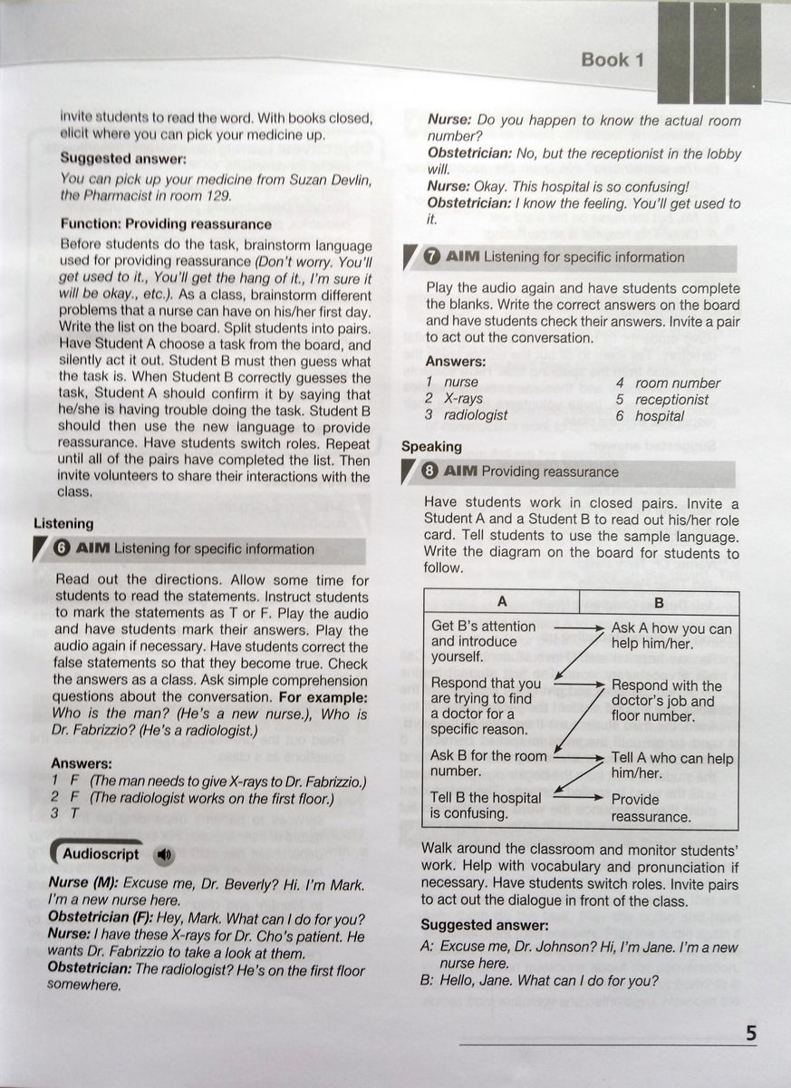 Career Paths Nursing Teacher's Guide