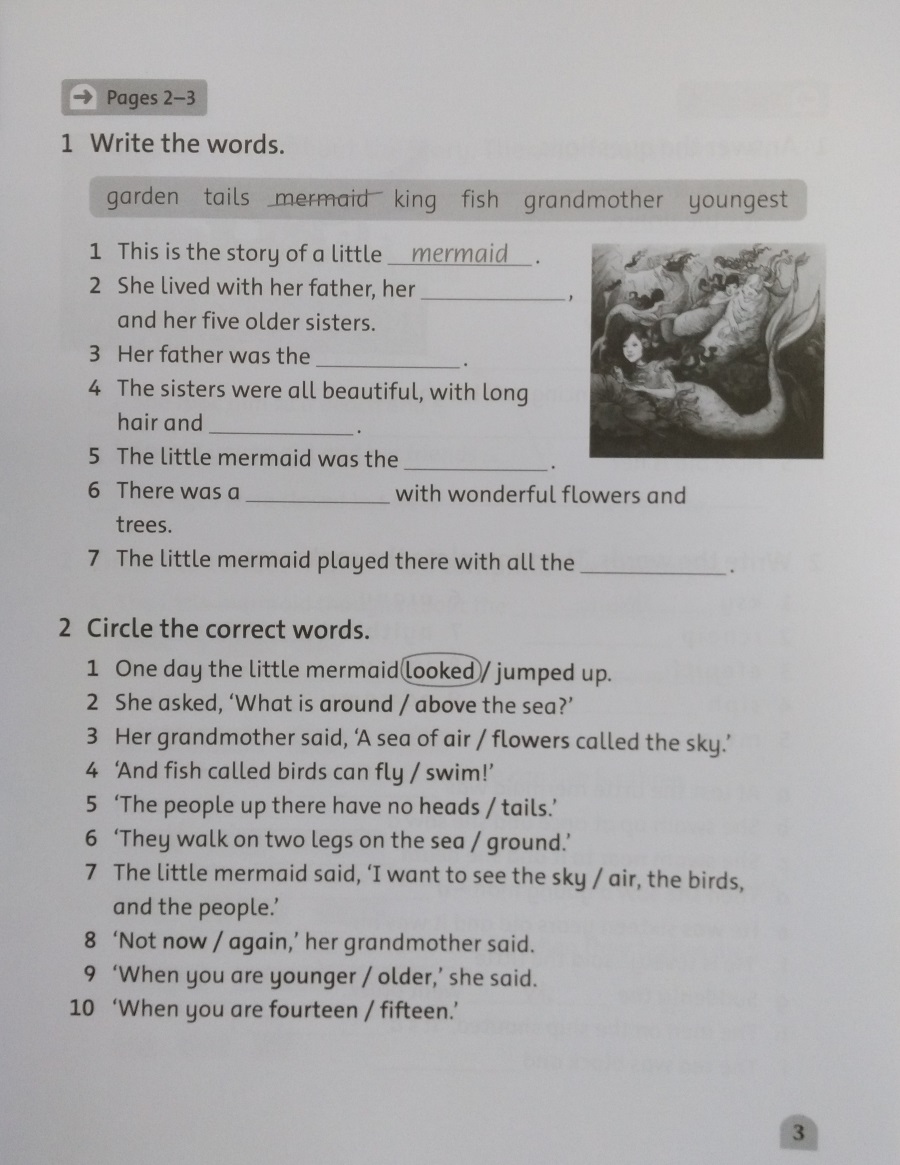 Classic Tales Level 3 The Little Mermaid Activity Book and Play