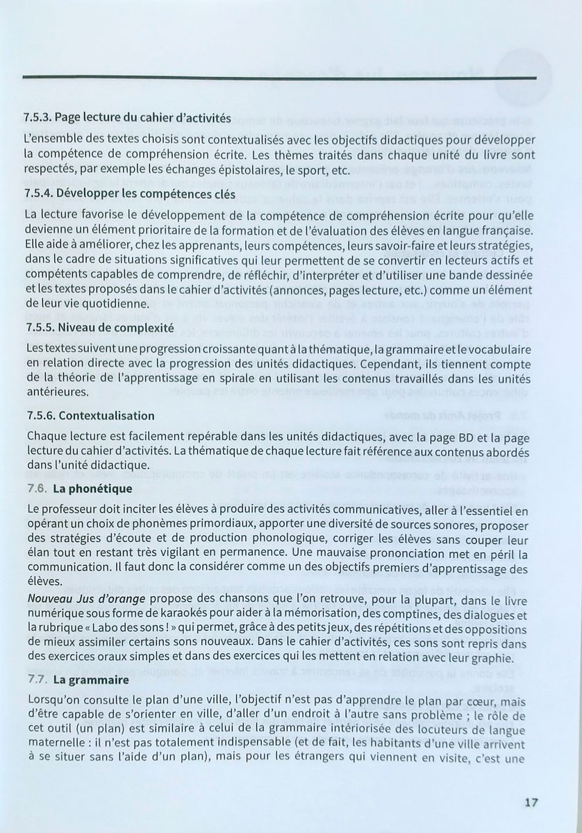 Nouveau Jus d'orange 1 A1.1 Guide pedagogique