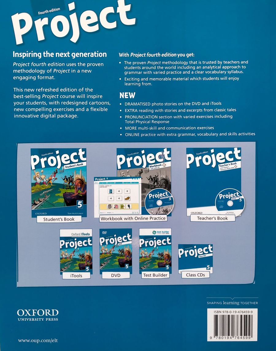 Project (4th edition) 5 Student Book купить недорого в интернет-магазине -  RELOD | ISBN 9780194764599