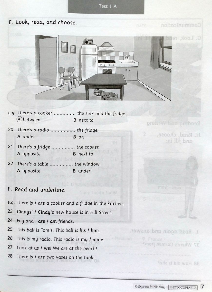 Welcome Plus 3 Test Booklet