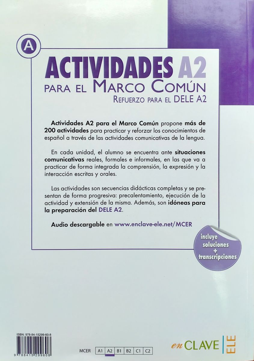 Actividades para el Marco Сomun A2 + Audio Descargable