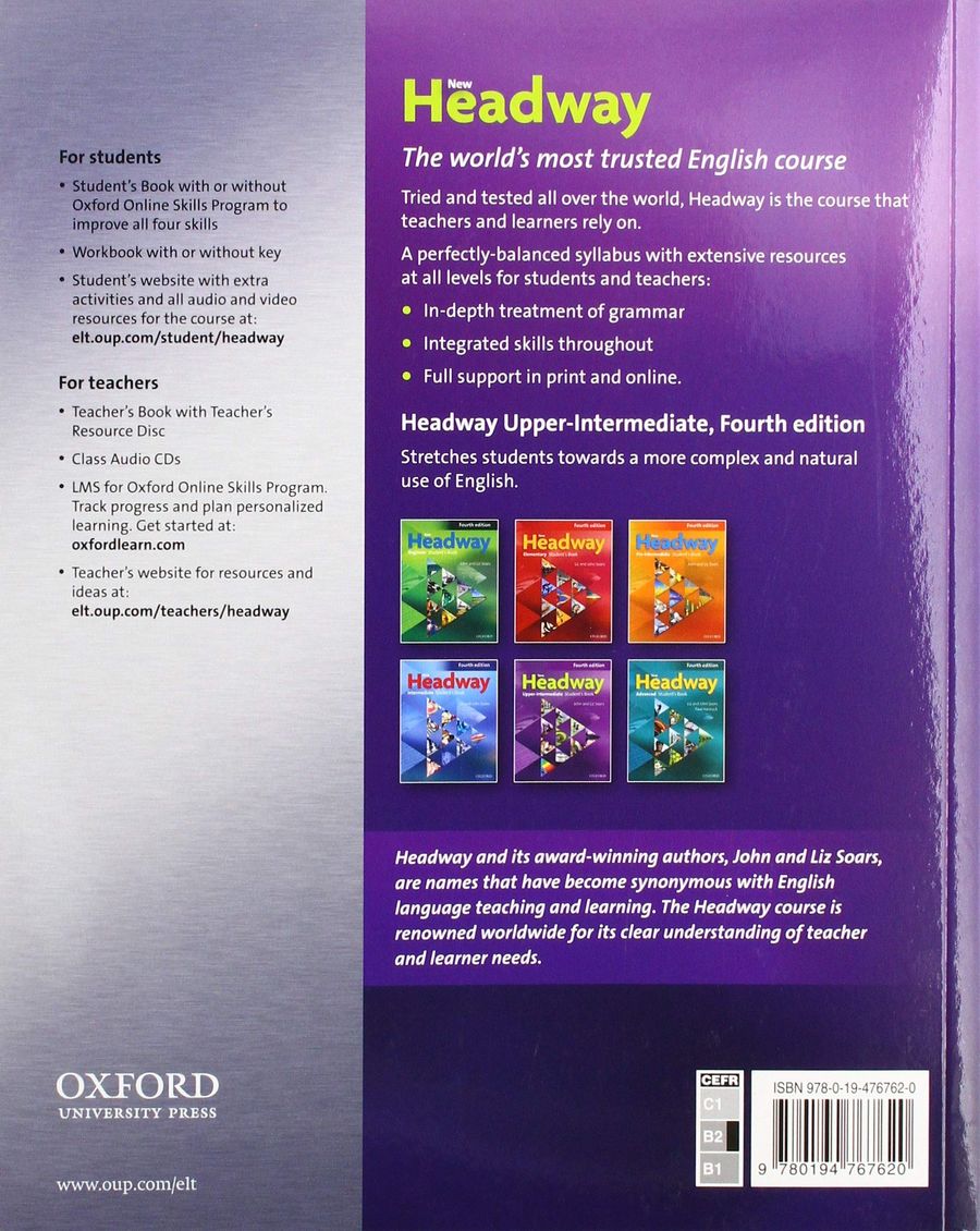 New Headway (4th edition) Upper-Intermediate Student's Book with Oxford Online Skills