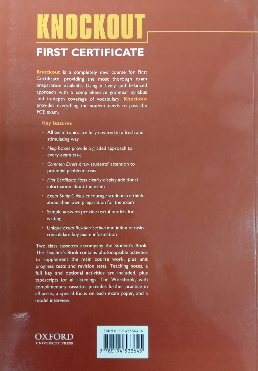 First Certificate Knockout Student's Book