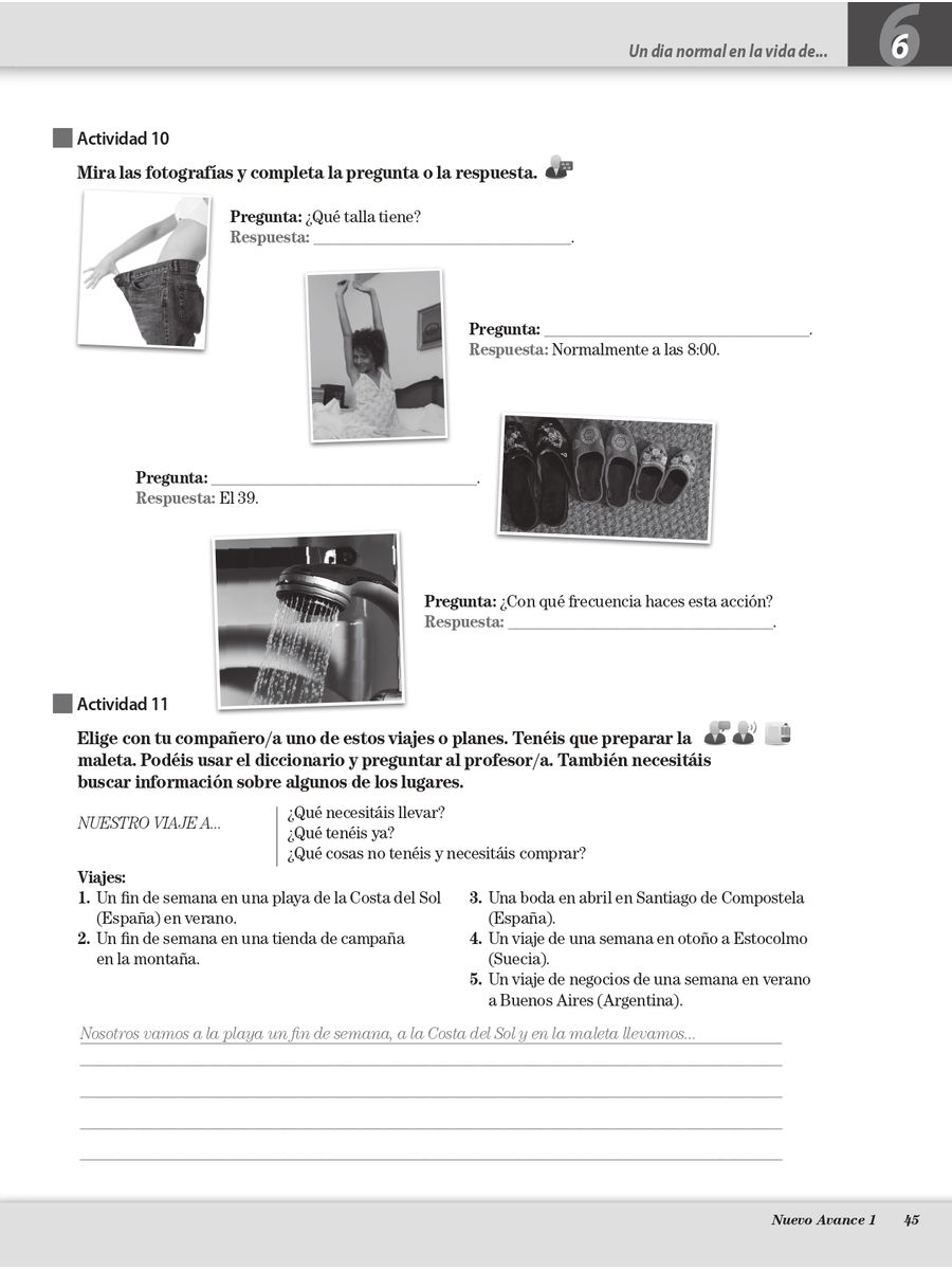 Nuevo Avance 1 Cuaderno de ejercicios + CD