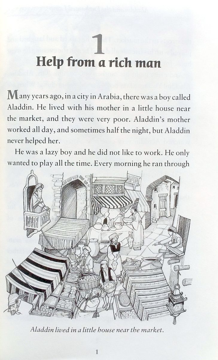 Oxford Bookworms Library 1 Aladdin and the Enchanted Lamp with Audio Download (access card inside)