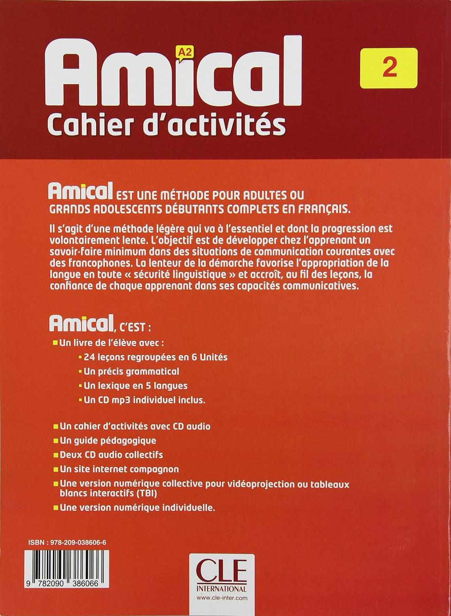 Amical 2 A2 Cahier d'exercices + CD