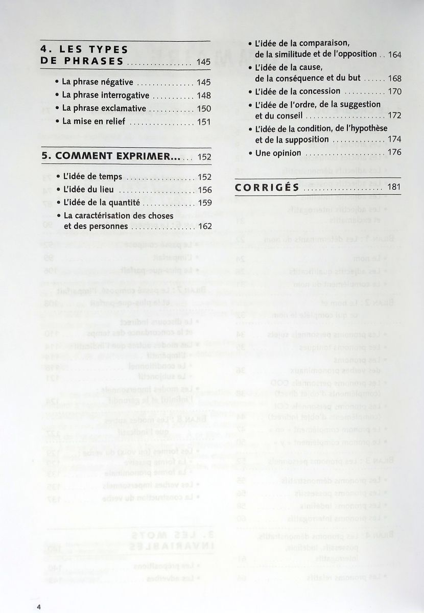 Grammaire expliquee du francais Debutant Exercices