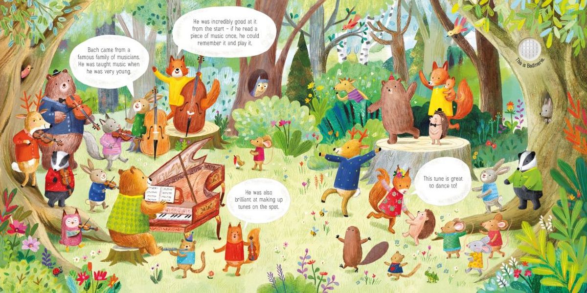 Usborne Musical Books The Animal Orchestra Plays Bach