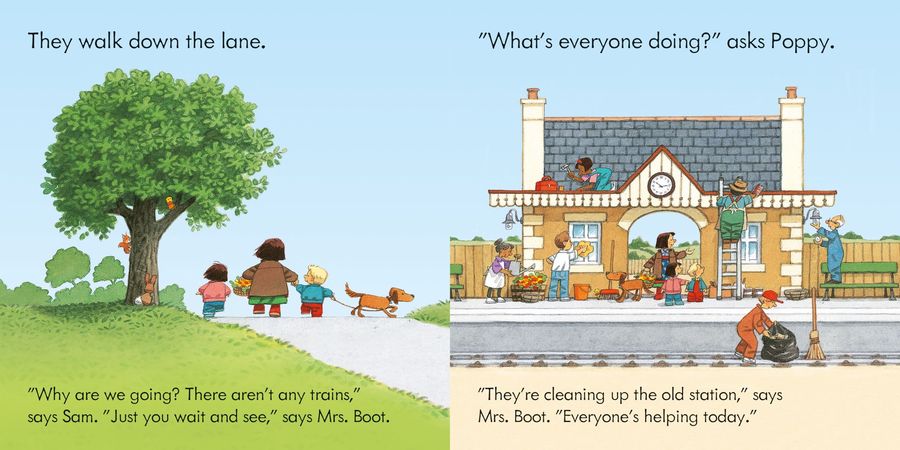 Usborne Farmyard Tales Poppy and Sam The Old Steam Train