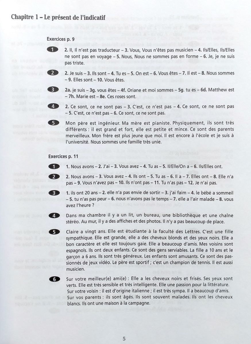 Conjugaison Progressive du Francais 2eme edition Intermediaire A2-B1 Corriges (ответы)