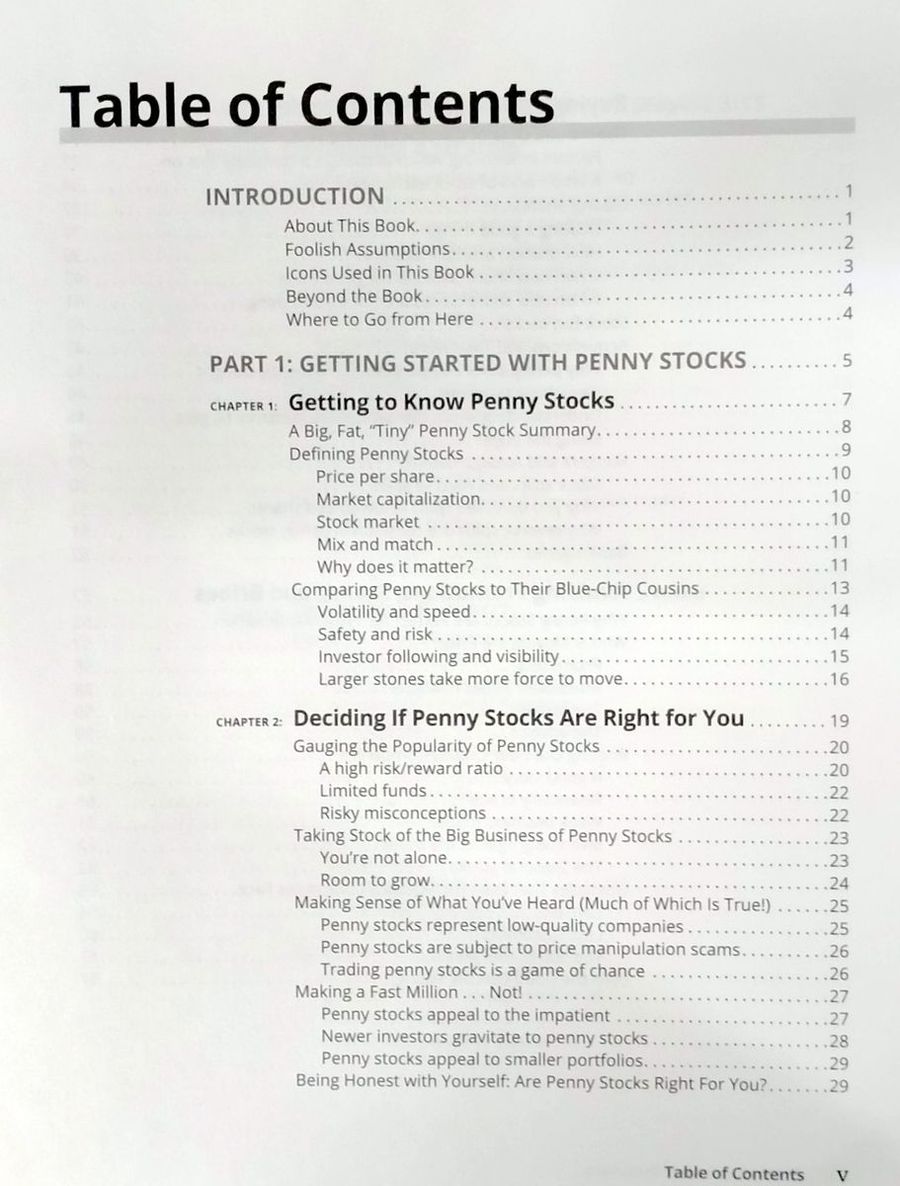 Penny Stocks For Dummies