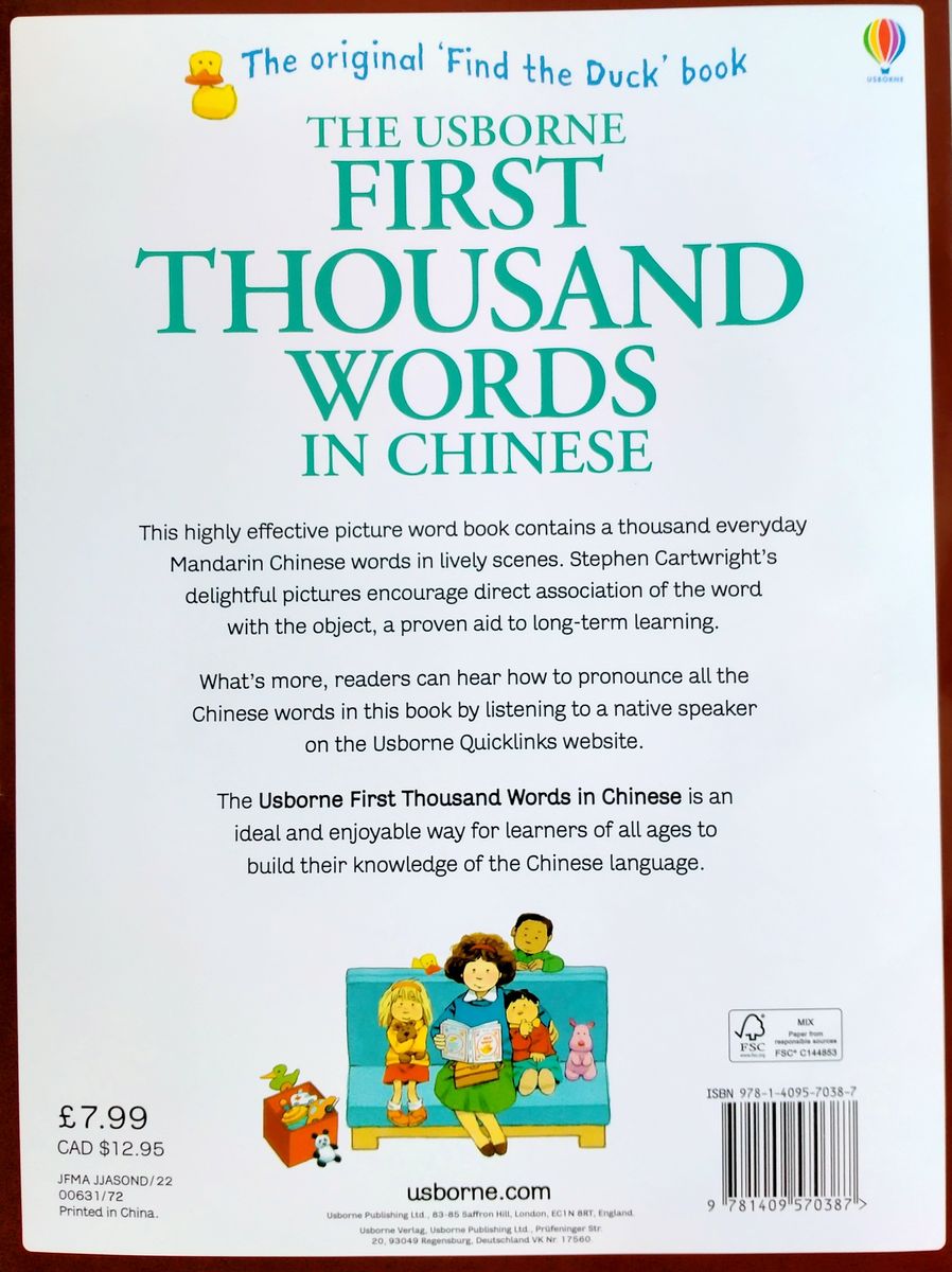 The Usborne First Thousand Words in Chinese