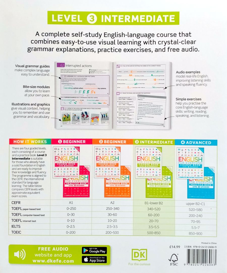 English for Everyone Level 3 Intermediate Course Book with Online Audio