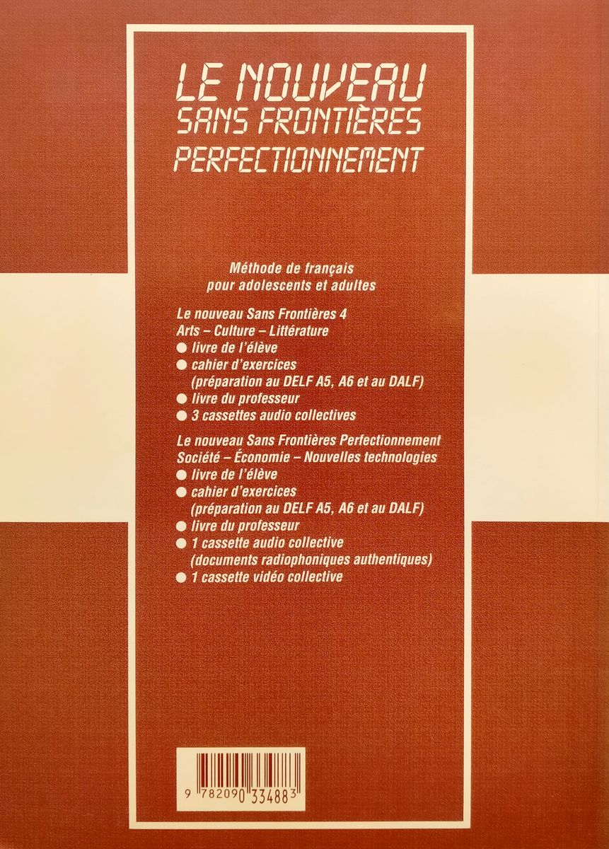 Le Nouveau Sans Frontieres Perfectionnement Cahier d'exercices