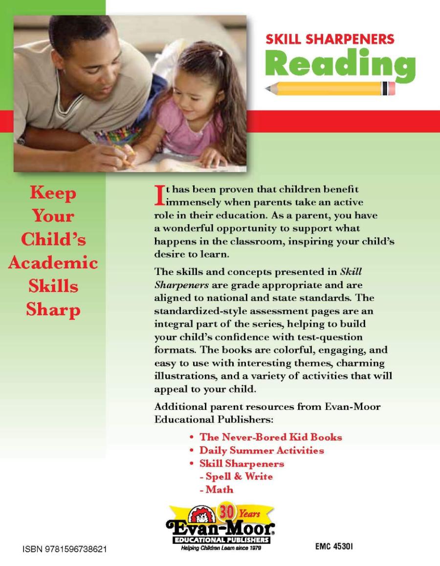 Skill Sharpeners Reading Grade 2