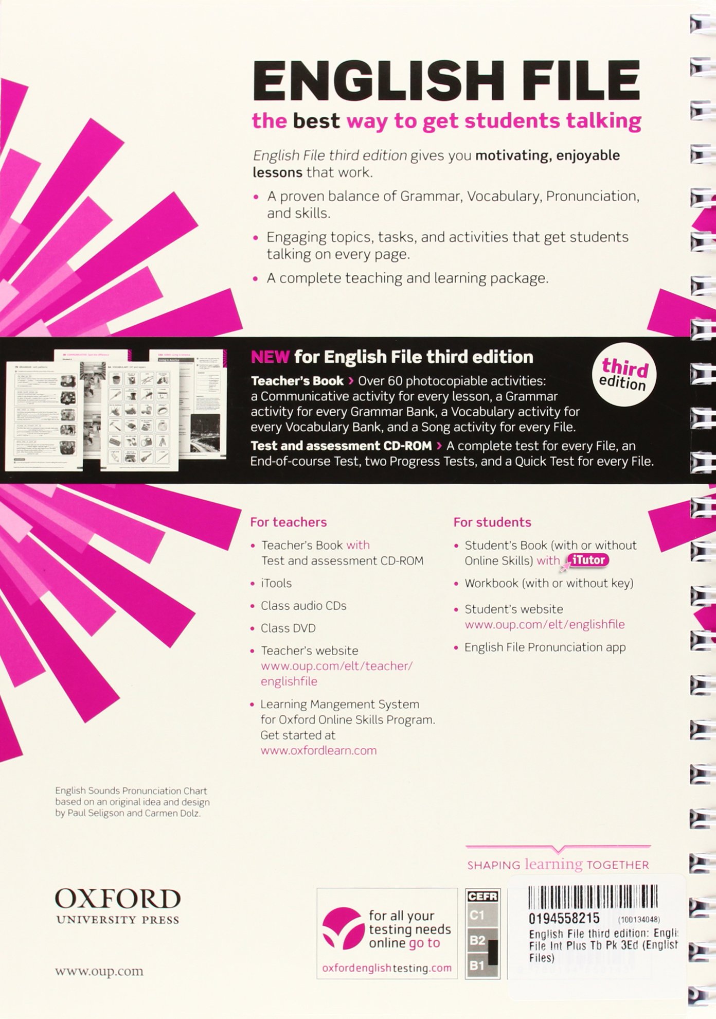 English File (3rd edition) Intermediate Plus Teacher's Book with Test and Assessment CD-ROM