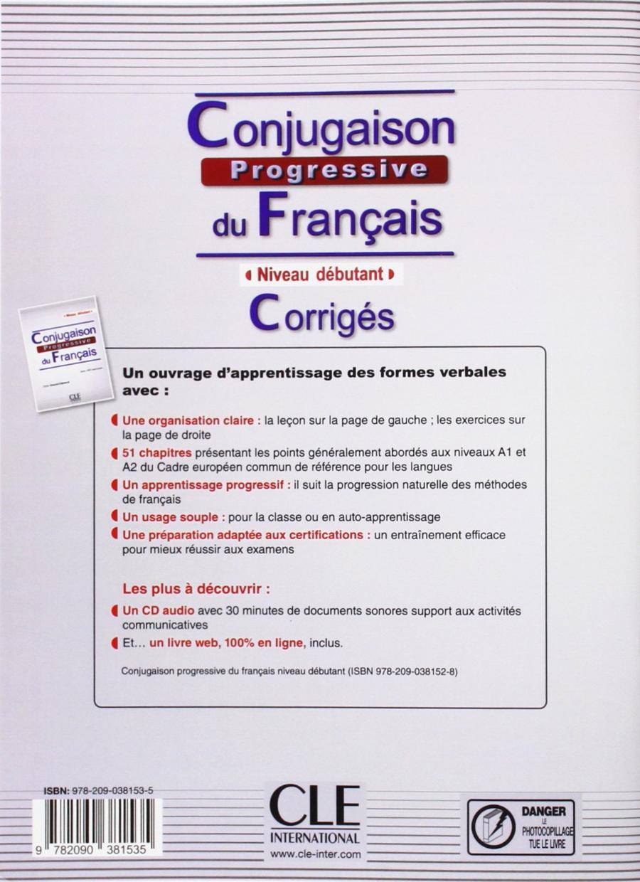 Conjugaison Progressive du Francais Debutant Corriges (ответы)