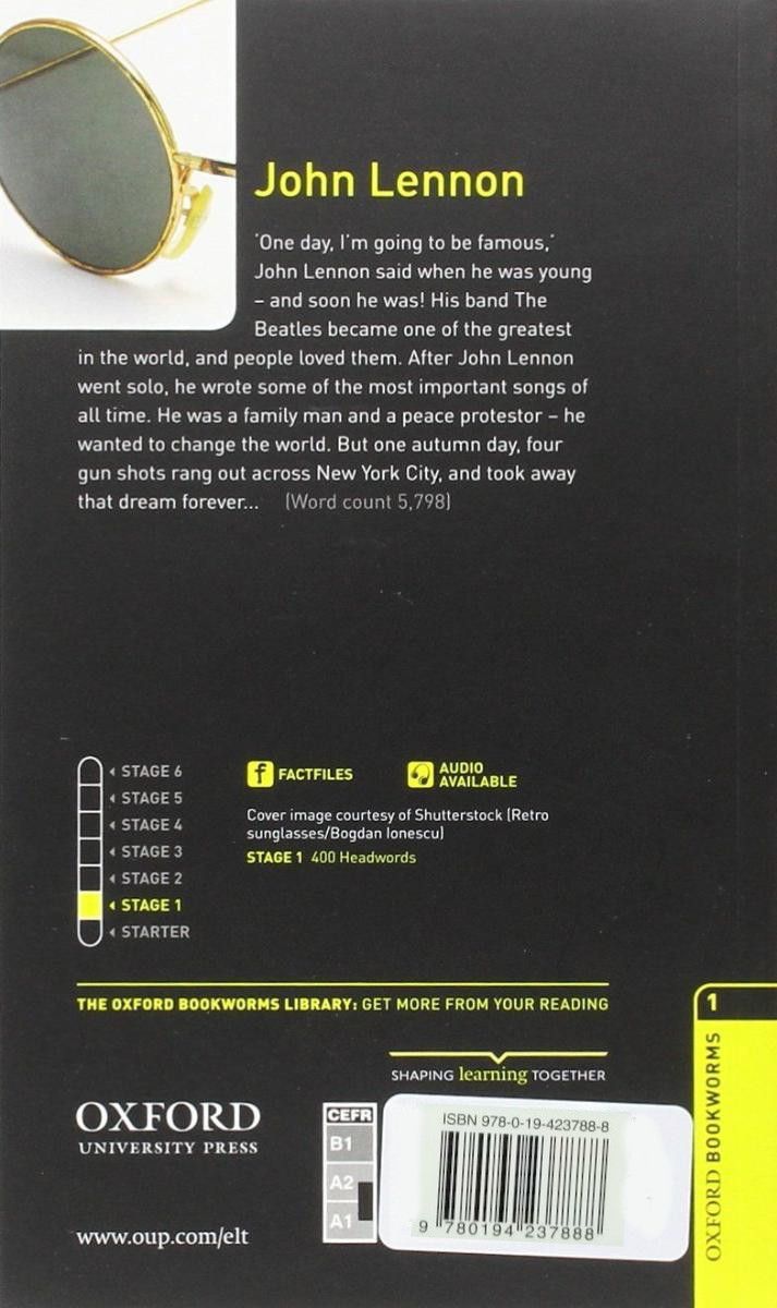 Oxford Bookworms Factfiles 1 John Lennon with Audio Download (access card inside)