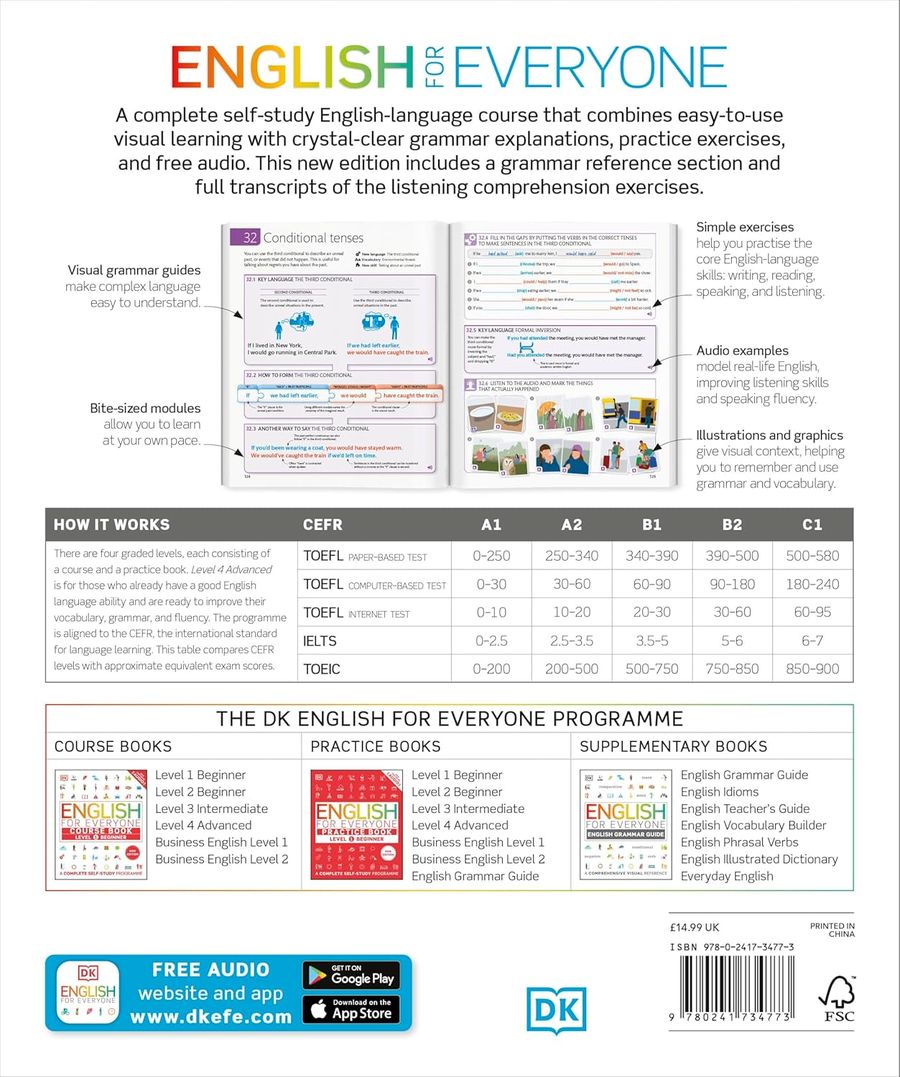 English for Everyone Level 4 Advanced Course Book with Online Audio