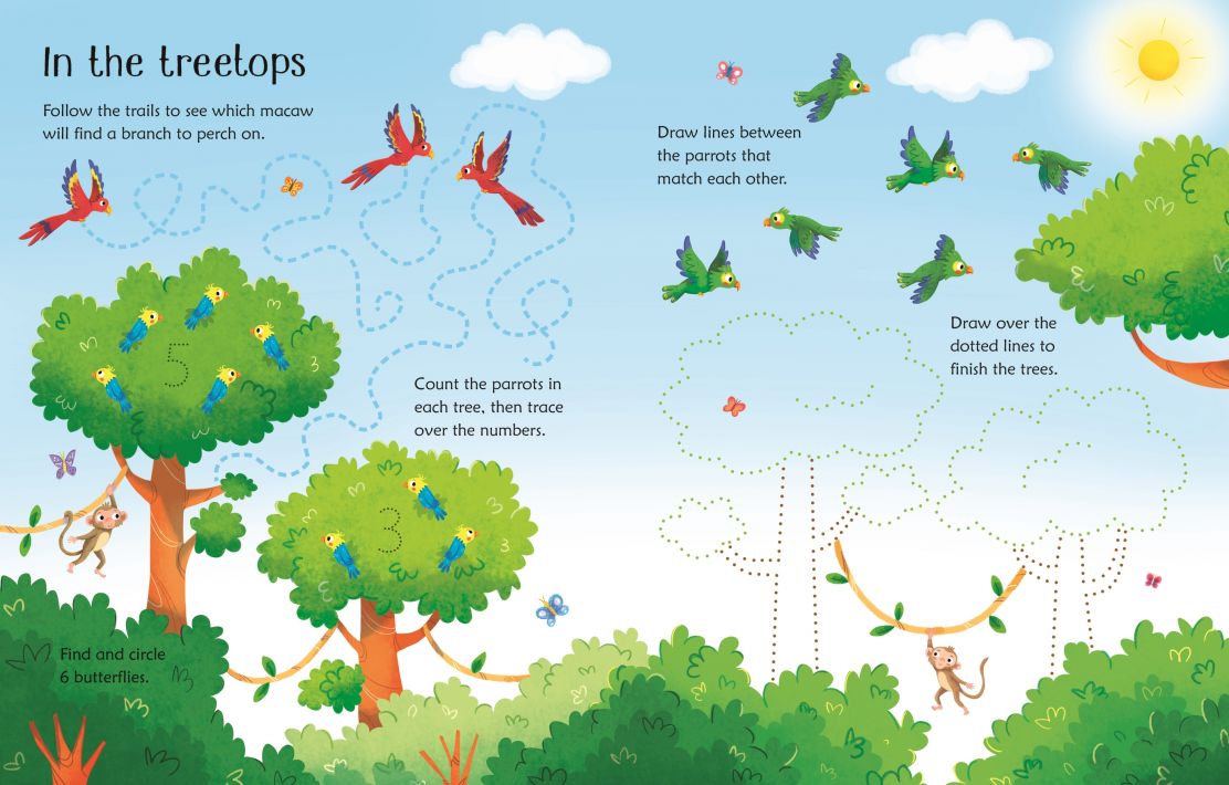 Wipe-Clean Jungle Activities